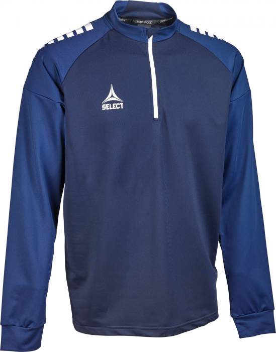 Select - Spain V25 Half-Zip Training Jacket - Blu navy & bianco